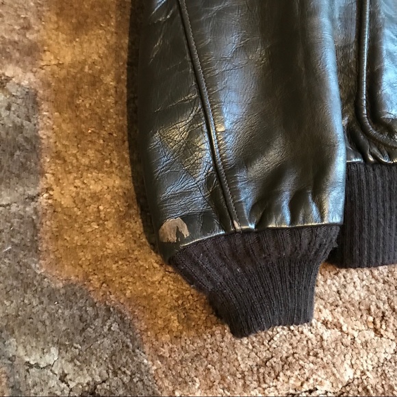 🇺🇸ALS🇺🇸 EUC Black Leather Jacket Size 48R - Picture 3 of 14